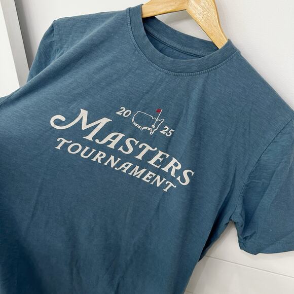 Masters 2025 Golf T Shirt Blue Augusta GA Size Small S - Picture 2 of 5